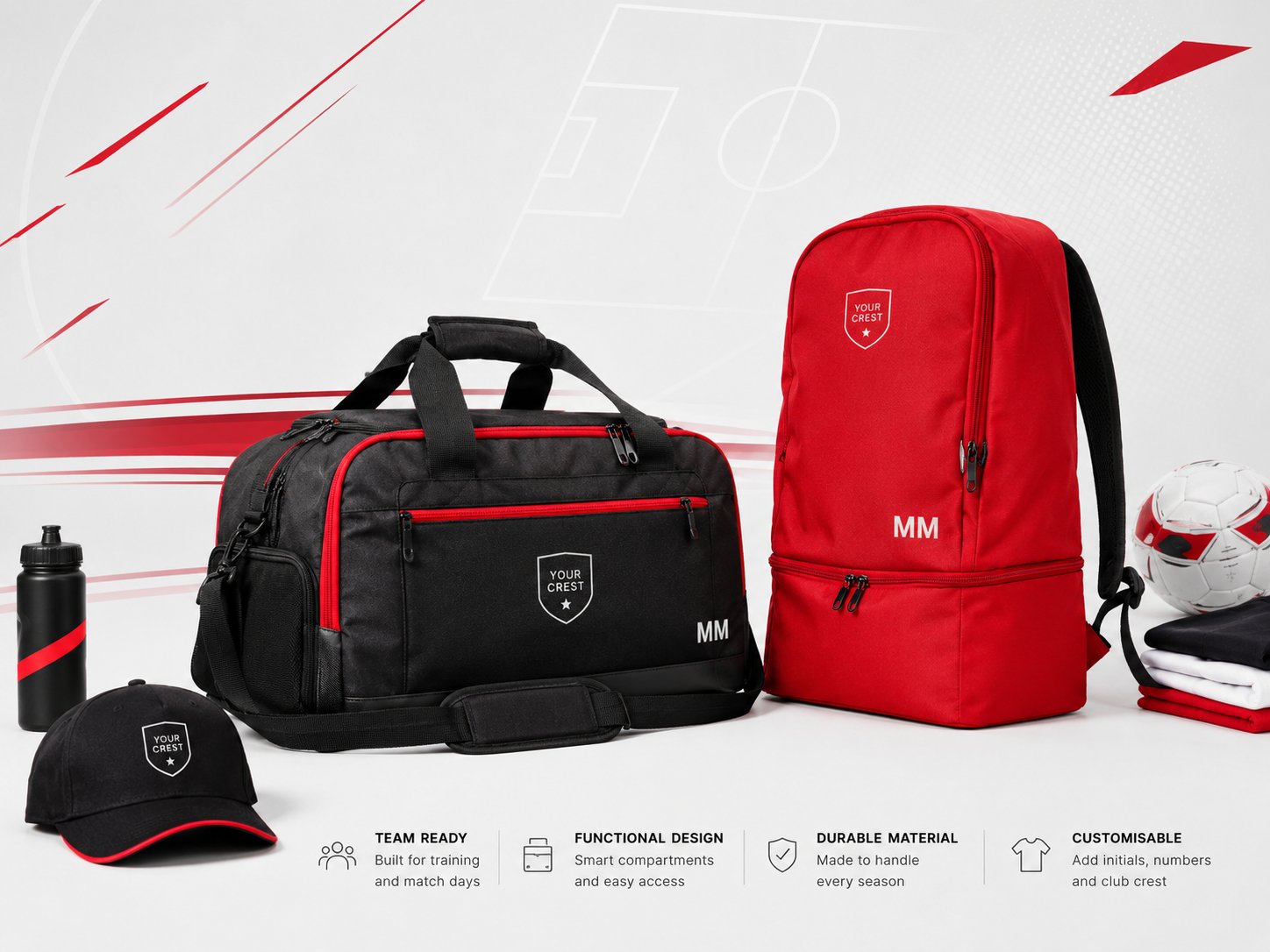 Borse e sacche sportive personalizzate con logo squadra